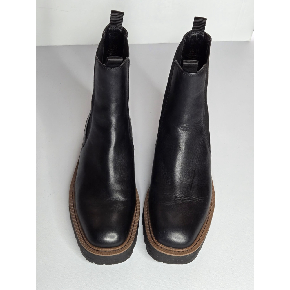 Sam Edelman Laguna Chelsea Black Leather Ankle Boots Sz 9.5 - Picture 5 of 13
